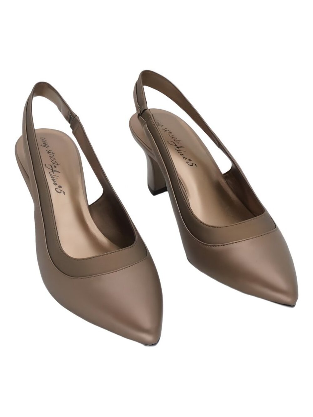 Easy Street Dessa 2in Slingback Pumps Bronze Size 7M
